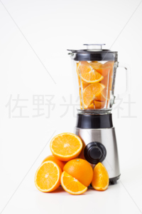 オレンジとミキサー