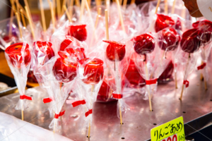 りんご飴　屋台