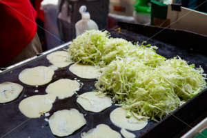 広島風お好み焼き　屋台