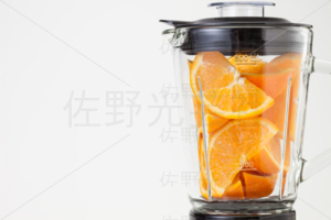 オレンジとミキサー