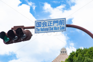 国会正門前