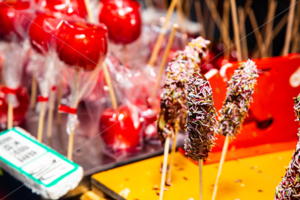 りんご飴　屋台