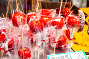 りんご飴　屋台